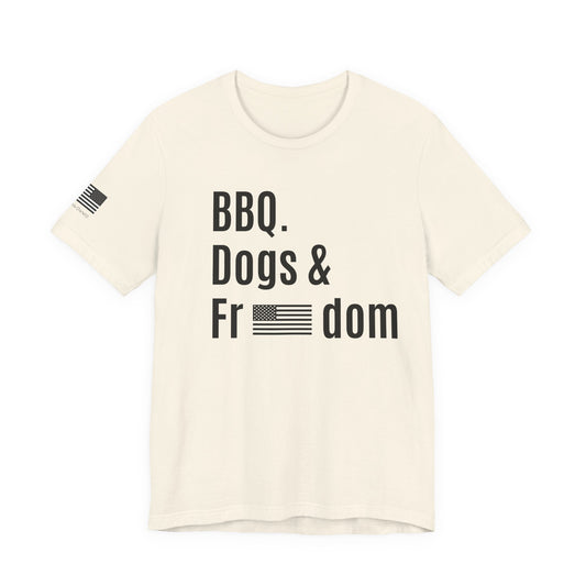 Patriotic BBQ Dogs & Freedom Tee