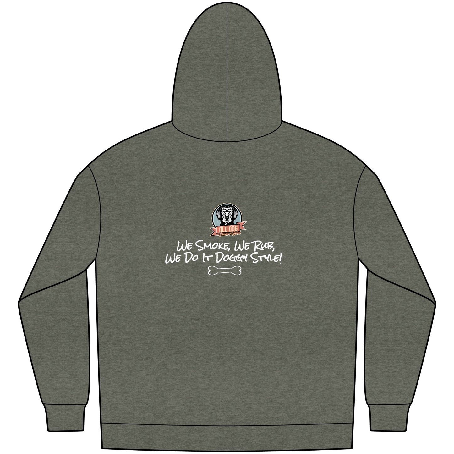Smokin' Pit BBQ Hoodie — "We Smoke, We Rub, We Do It Darnin' Style" Fleece Pullover