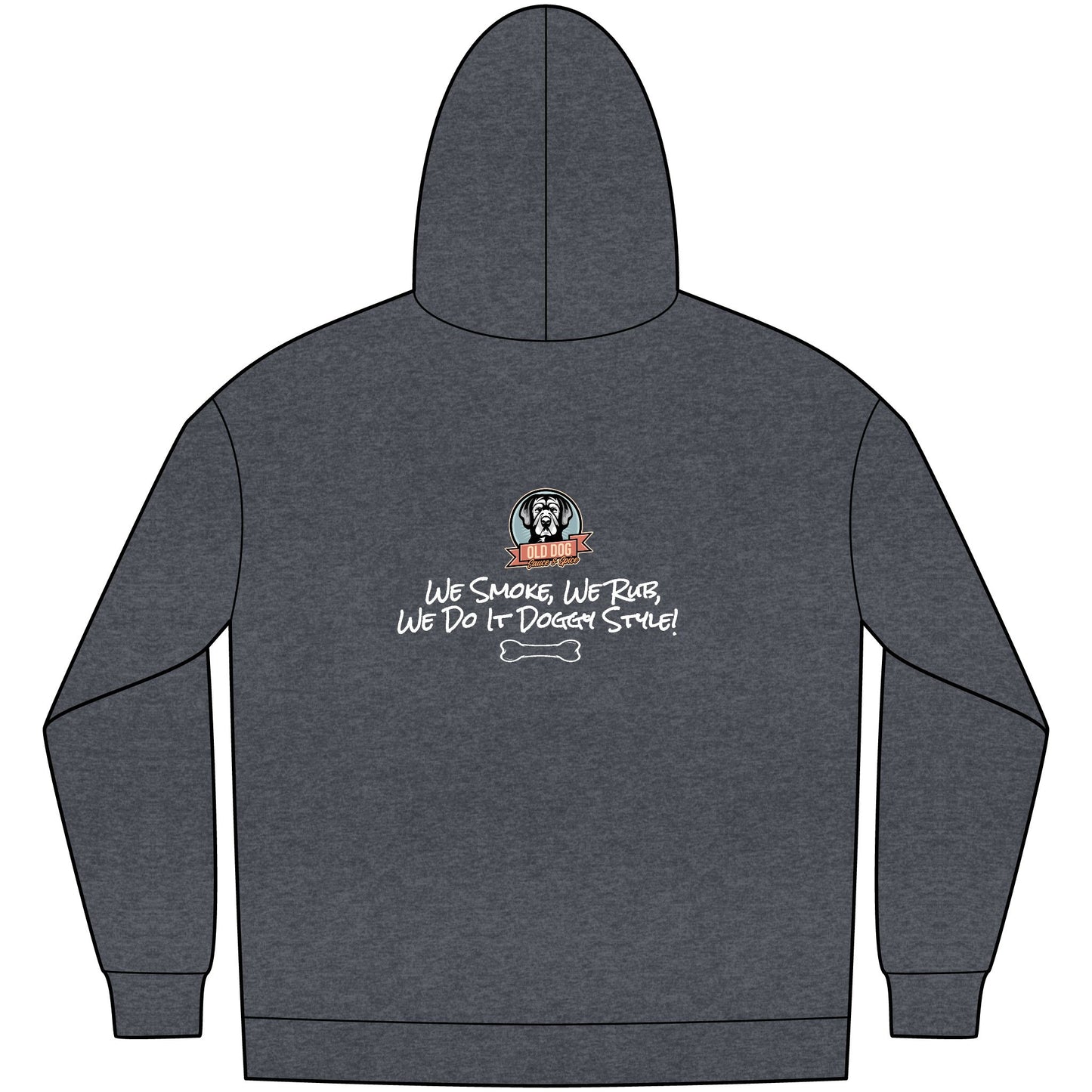 Smokin' Pit BBQ Hoodie — "We Smoke, We Rub, We Do It Darnin' Style" Fleece Pullover