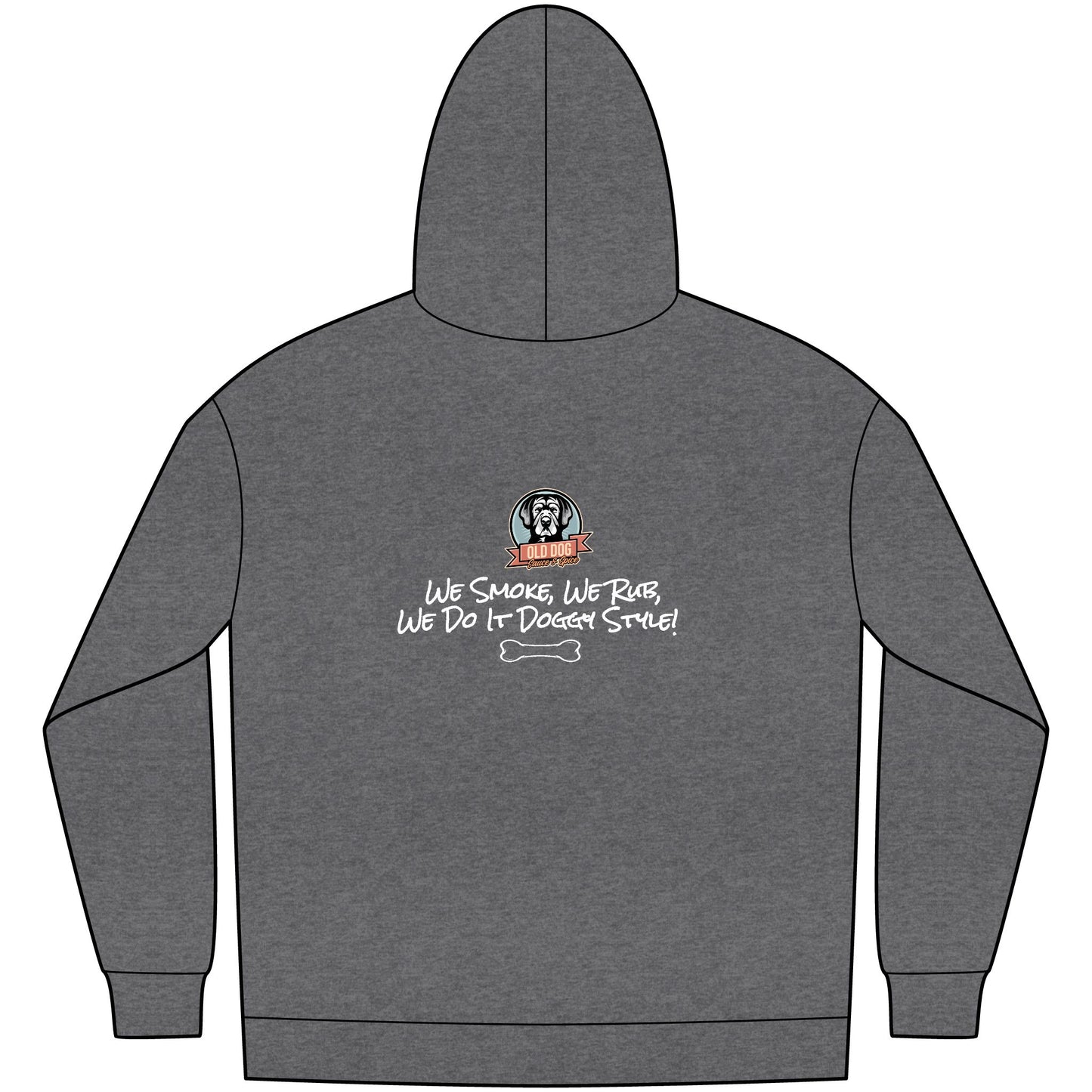 Smokin' Pit BBQ Hoodie — "We Smoke, We Rub, We Do It Darnin' Style" Fleece Pullover
