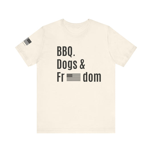 Patriotic BBQ Dogs & Freedom Tee